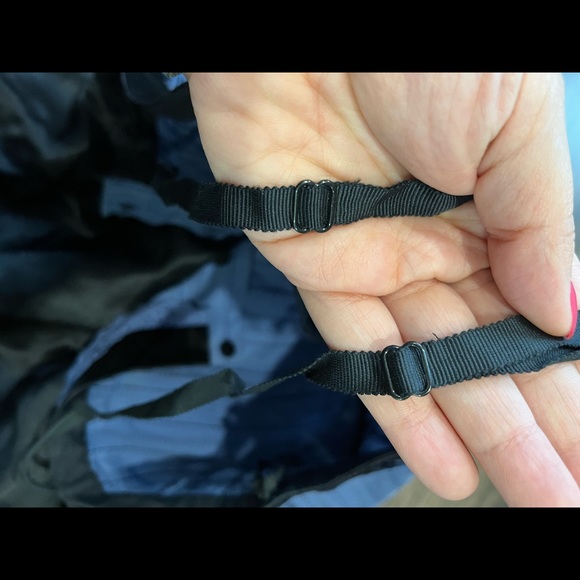 BCBGMAXAZRIA blue eyelet cotton and black silk midi dress - Picture 12 of 12